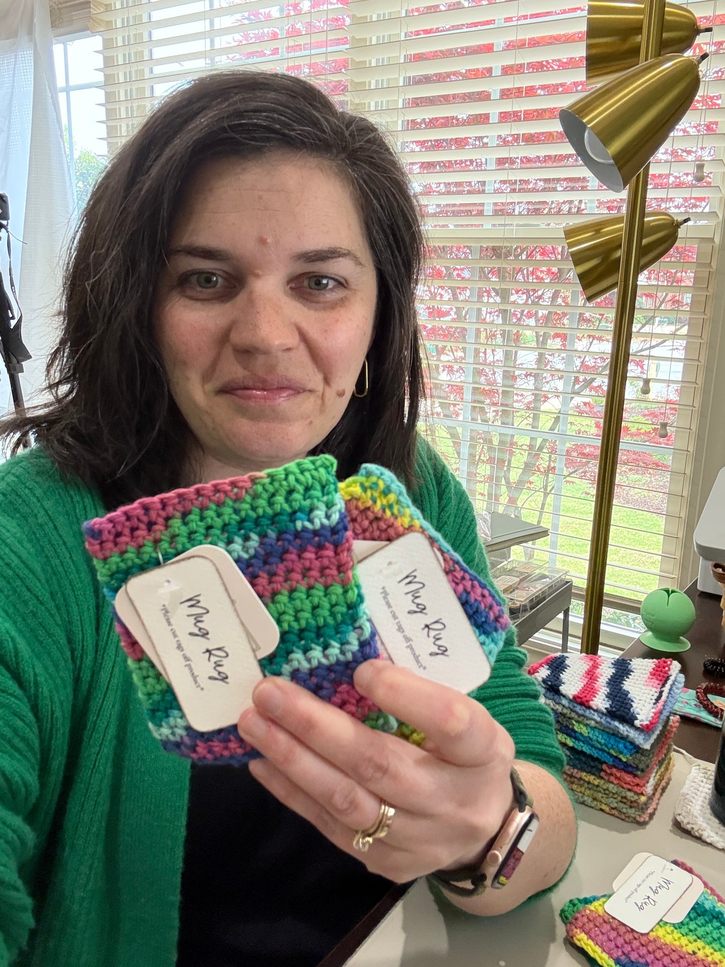 Handmade Cotton Coasters – Absorbent, Reusable Mug Mats for Hot & Cold Drinks